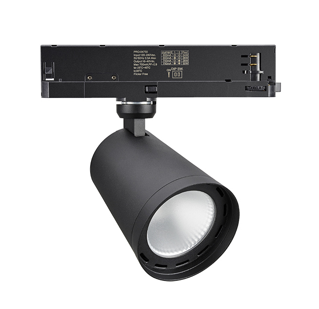 In-track-driver integrated LED spotlight