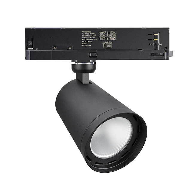 LED spotlight- In-track-driver integrated lighting